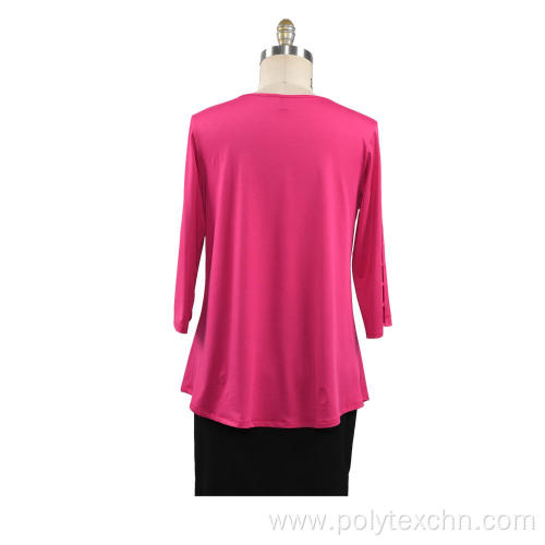 Solid Color Comfortable Casual Round Neck